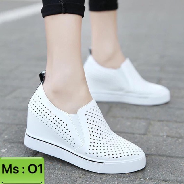 Slip on độn đế size nhỏ và ngoại cỡ đế + độn 6cm