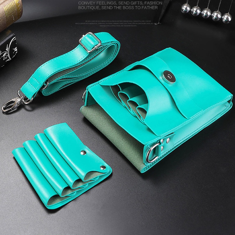 Túi Da Đeo Hông Đựng Lược / Kéo Cắt Tóc Tiện Dụng