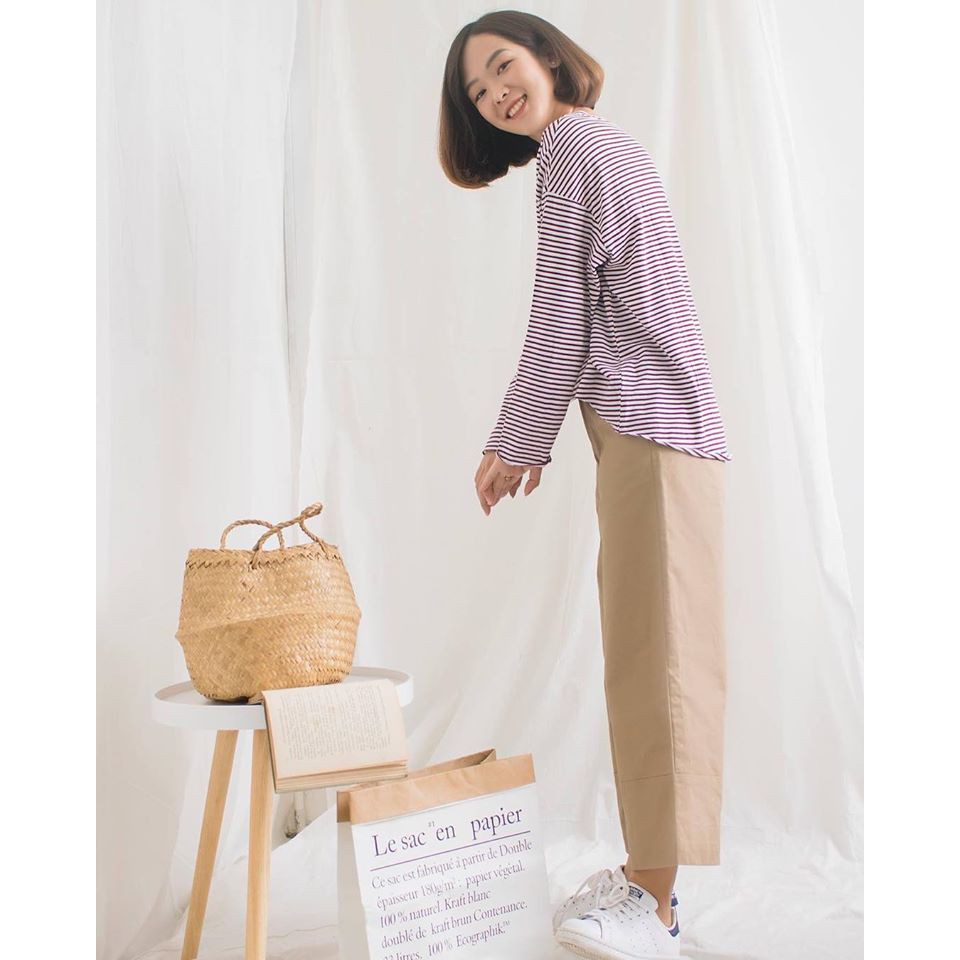 Quần culottes kaki | BigBuy360 - bigbuy360.vn