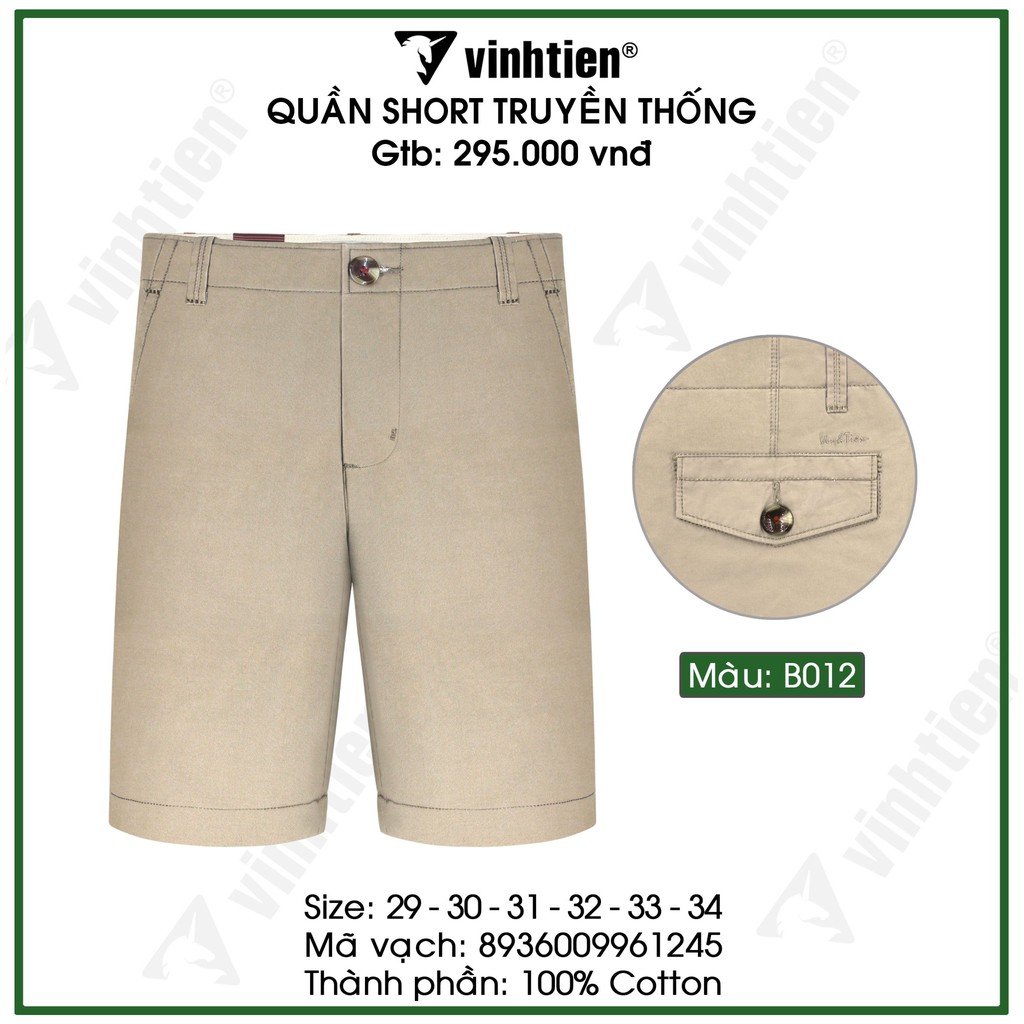 Quần shorts classic 295 Vĩnh Tiến