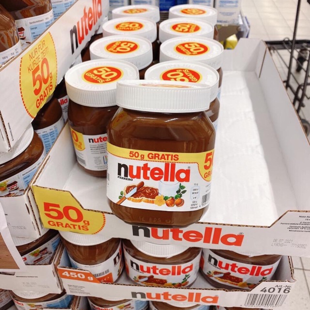 SỐT SOCOLA HẠT DẺ Nutella 450g hàng đức