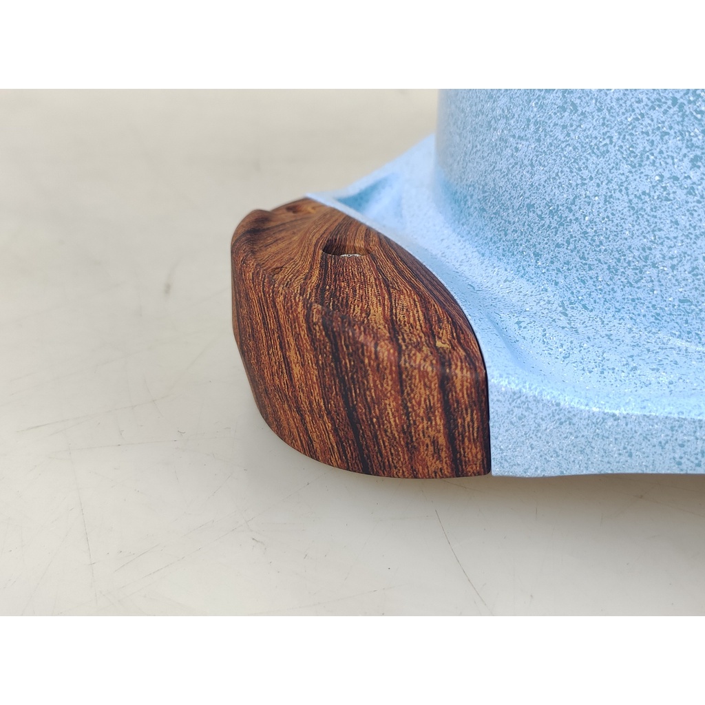 Nồi quánh đúc men đá Sapphire Greencook GCS09 sử dụng được bếp ga, bếp hồng ngoại, bếp từ...không kén bếp