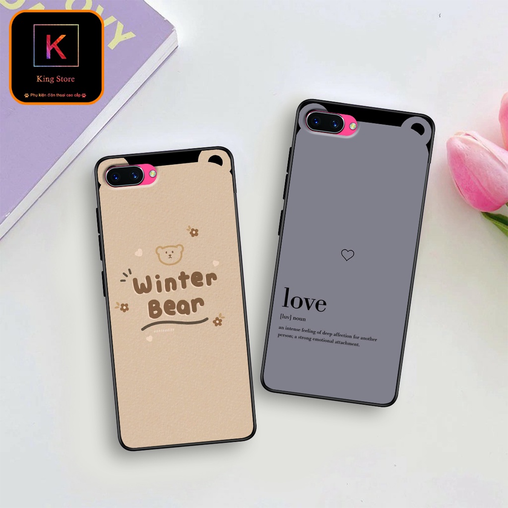 Ốp lưng Oppo A3s - Realme C2 - Ốp Oppo in hình Tai thỏ - Chất liệu TPU cao cấp