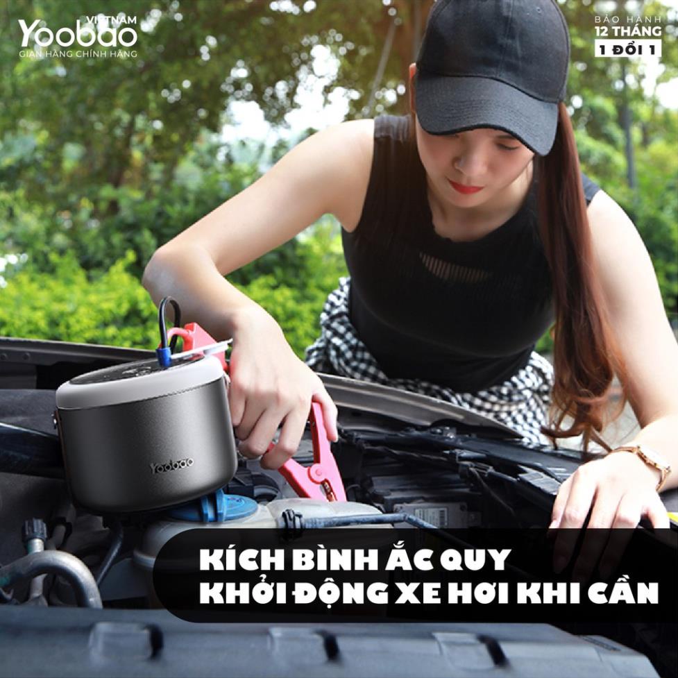 Trạm sạc dự phòng 48000mAh Yoobao 150C - Kích nổ ắc quy ô tô - Sạc PD3.0 - Hàng chính hãng - Bảo hành 12 tháng 1 đổi 1