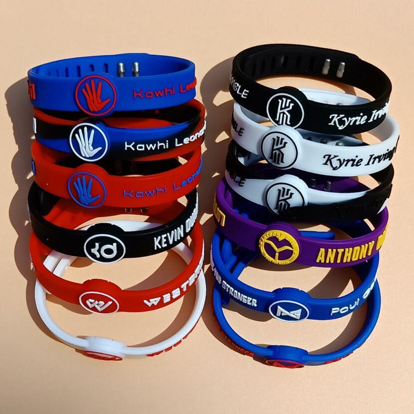 Nba Vòng Tay Silicon Phong Cách Bóng Rổ