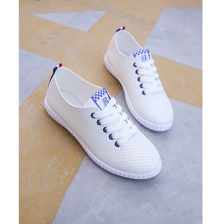 [ NEW FASHION] Giày Màu trắng Giày Sneaker Nữ NEDA1637 Thiết Kế Lạ Mắt, Thời Trang
