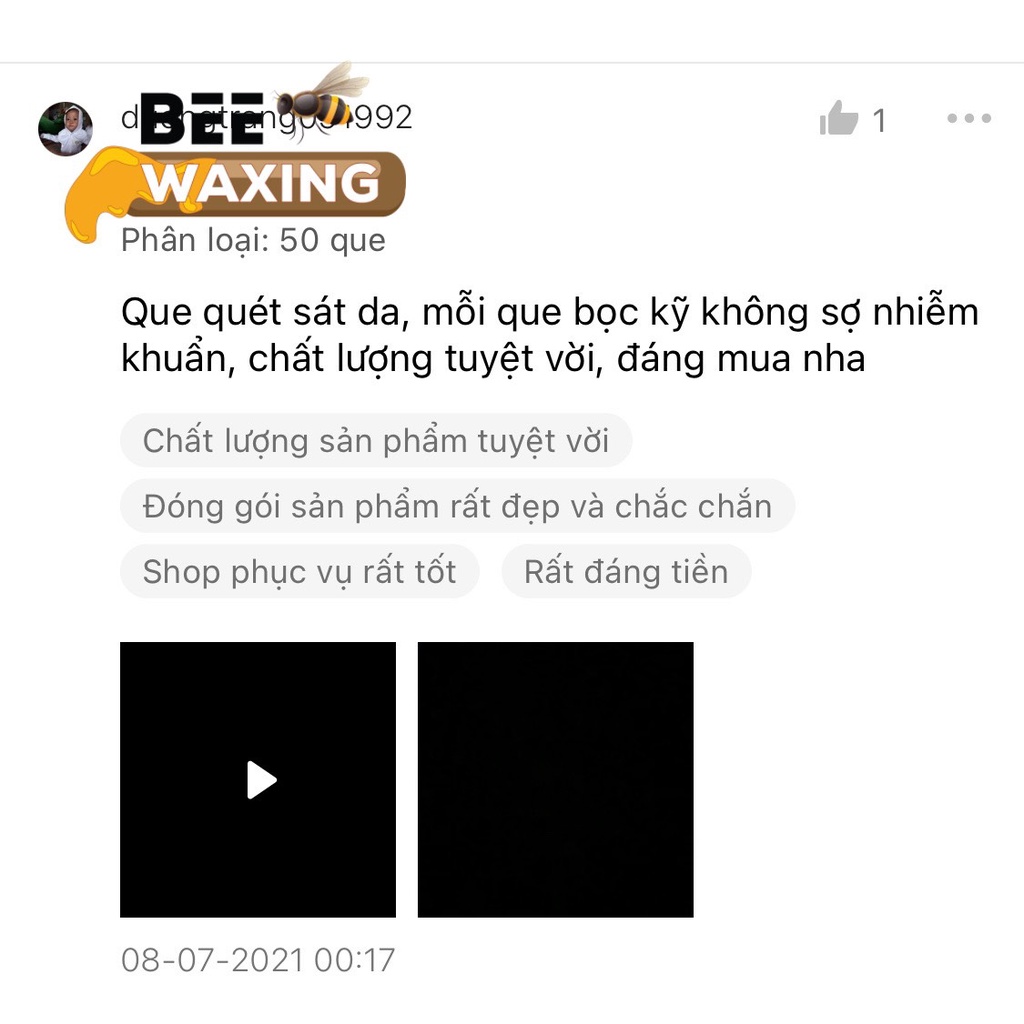 Que Quét Sáp Wax Lông- Que Wax Lông Tiệt Trùng- Dùng Tẩy Lông Waxing