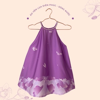 Sumire Store Áo yếm lụa Diên Phúc Sóng nước - Tím