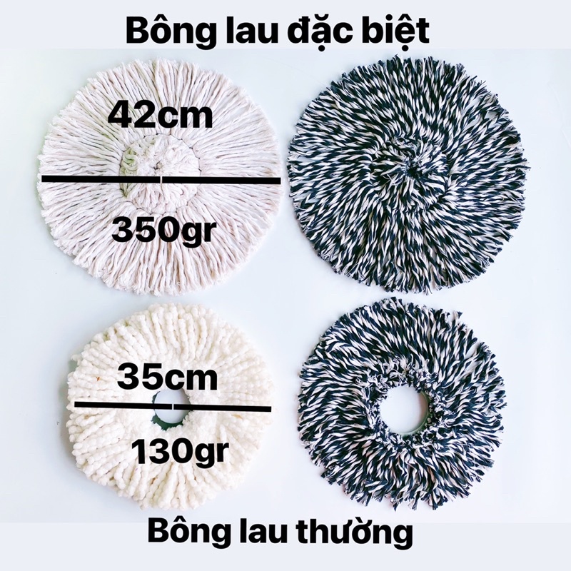 Bông lau nhà 360 coton đặc biệt,siêu dày,dài