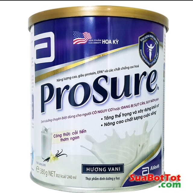 Sữa Bột Abbott Prosure Hương Vani (380g)