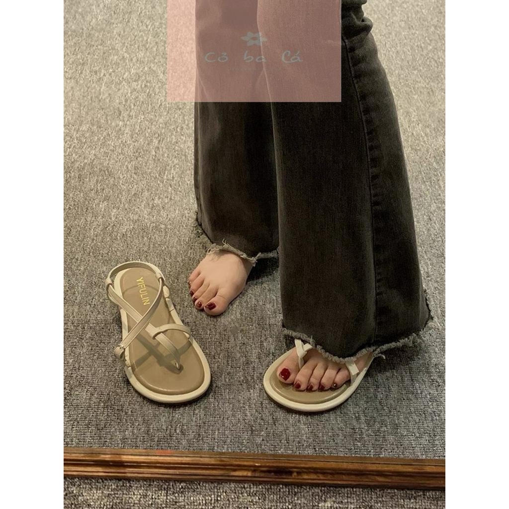 SANDAL BỆT COBALA SHOES - GIÀY NỮ ĐẾ BẰNG PHONG CÁCH THỜI TRANG QUAI DỌC KẸP XỎ NGÓN HIỆN ĐẠI S23041200
