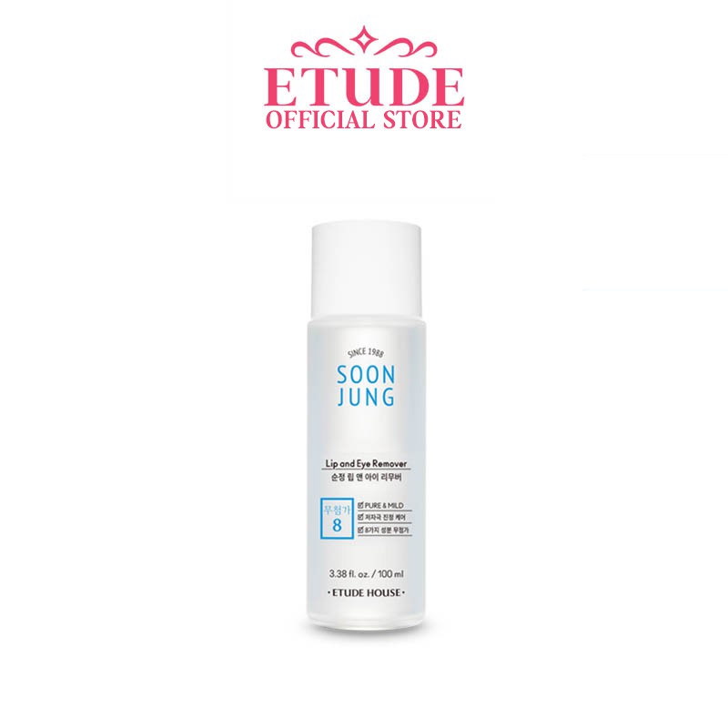 Nước Tẩy Trang Cho Mắt Và Môi nhẹ nhàng hiệu quả ETUDE SoonJung Lip &amp; Eye Remover 100ml