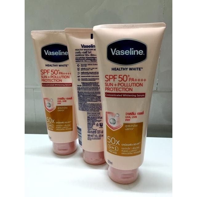 Kem dưỡng da Vaseline 50X 5in1 320ML - chống nắng dưỡng trắng, dưỡng ẩm da an toàn hàng Thái Lan chính hãng | TM009