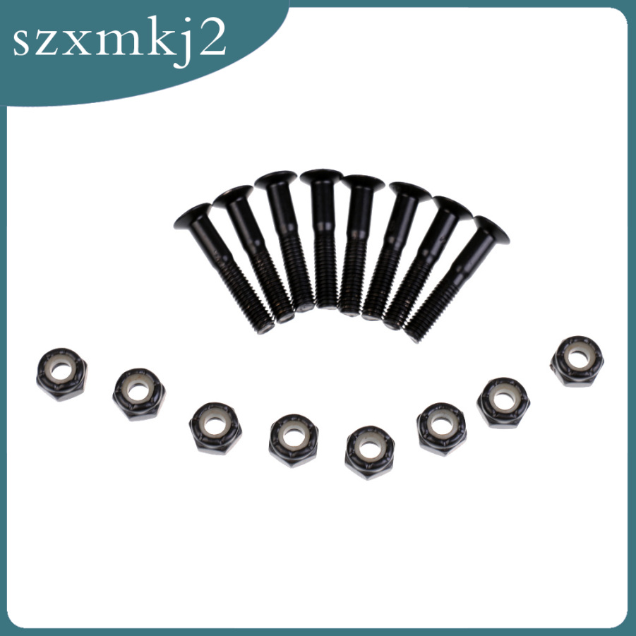 Set 8 Ốc Vít 25mm Màu Đen Chuyên Dụng Cho Ván Trượt szxmkj2