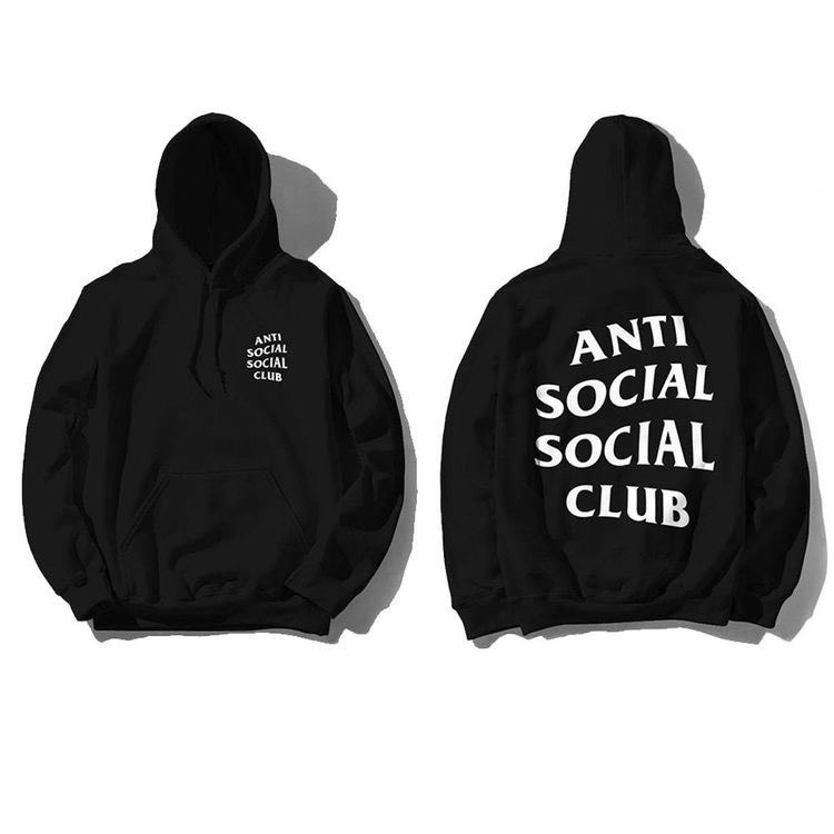 Áo hoodie Anti Social Club nỉ cotton unisex