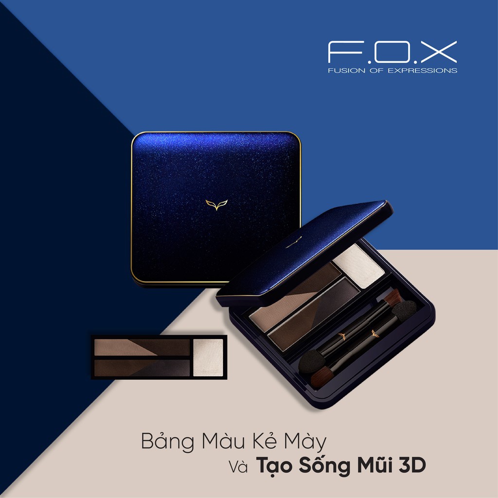 Bảng Màu Kẻ Mày Và Sóng Mũi F.O.X Brow & Shadow Compact 6.5g .#BS01