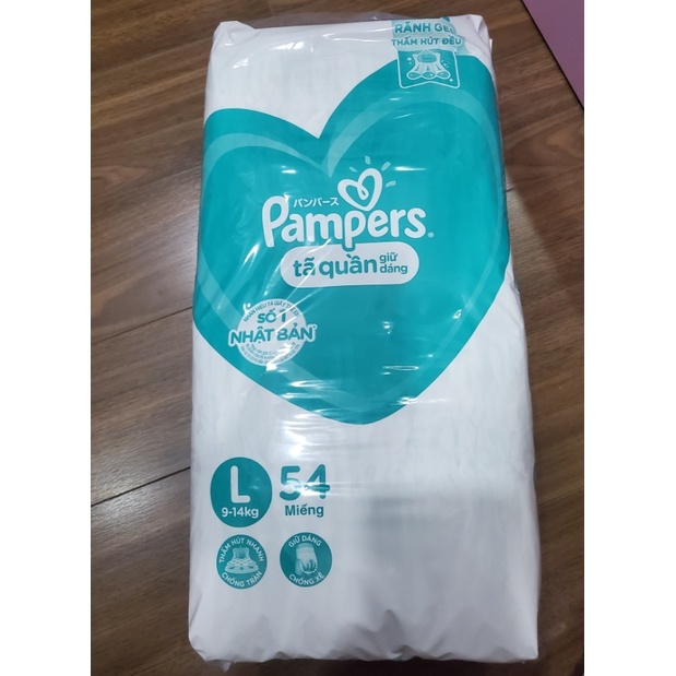 Bỉm Quần Pamper M60/L54/XL48 bao bì tiết kiệm