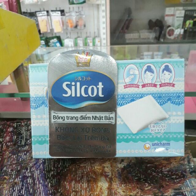 Bông tẩy trang Silcot Nhật Bản