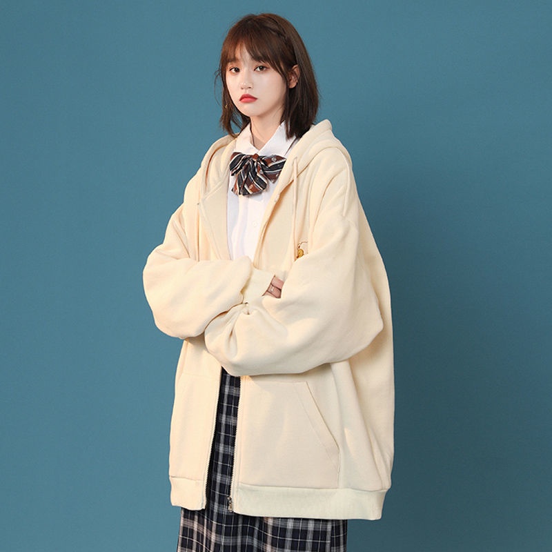 【Yuki】Áo hoodie nỉ kéo khóa in hình trước ngực full SIze