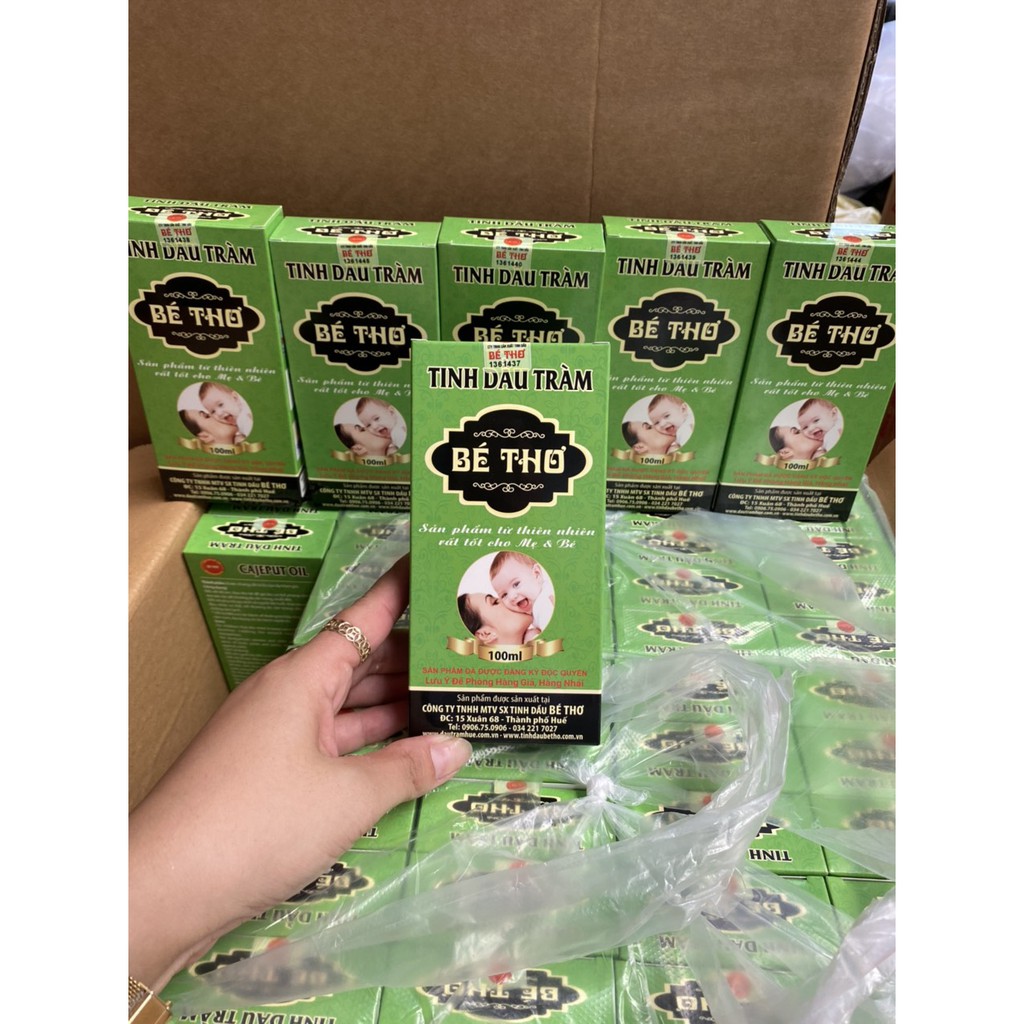 Tinh dầu Tràm Bé Thơ, Tinh Dầu Huế size 50ml, 100ml Cho bé
