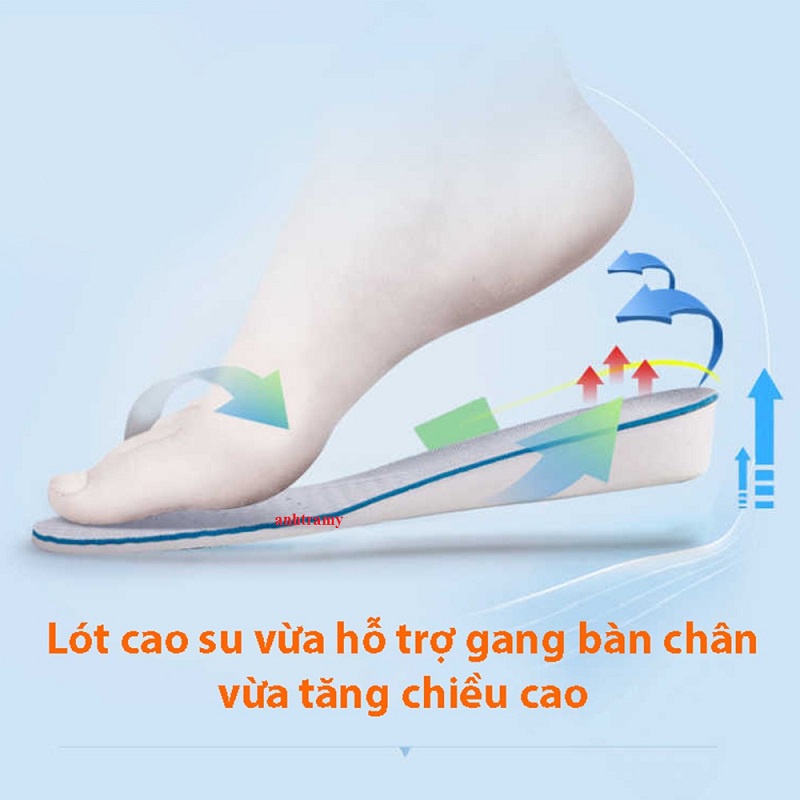 lót giày tăng chiều cao nam, nữ chất liệu cao cấp - lót giày tăng chiều cao-PK28