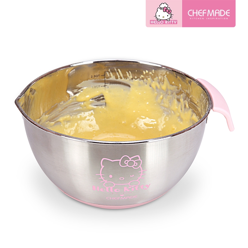 Bát đánh trứng Chef Made KT7011 bằng inox 304 phối silicon chống trượt 20cm