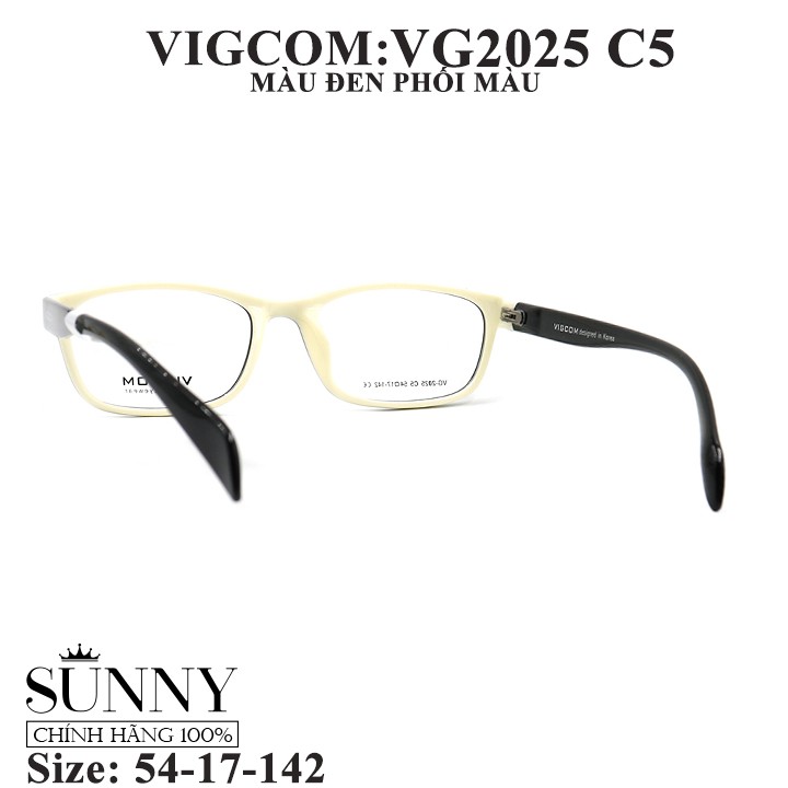 Gọng kính chính hãng nam nữ Vigcom VG2025 C5 màu sắc thời trang ,thiết kế dễ đeo bảo vệ mắt
