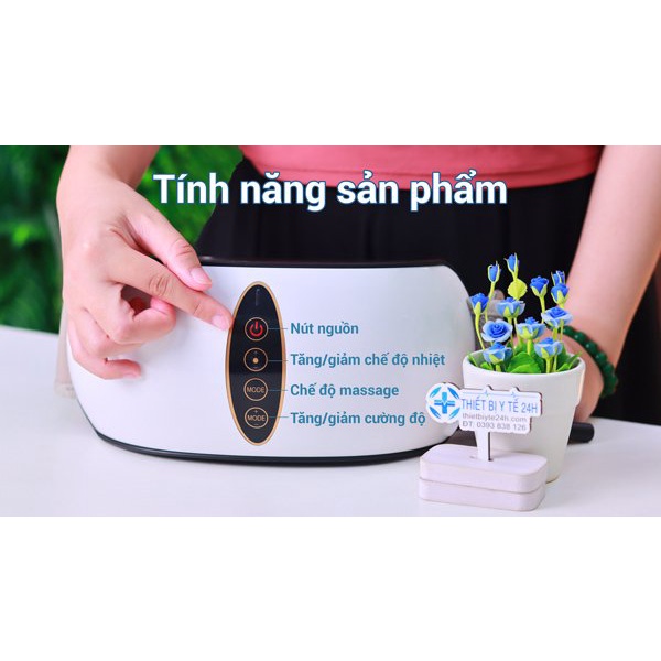 Đai massage BỤNG giảm mỡ Có Chế Độ Nhiệt Kết Hợp Rung Massage Giúp Bạn Giảm Mỡ Hiệu Quả Và An Toàn