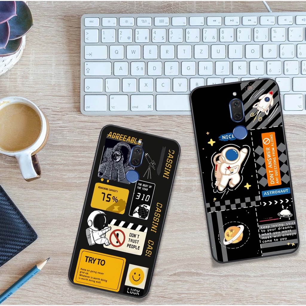 Ốp lưng điện thoại huawei nova 2i in hình vũ trụ, phi hành gia dễ thương cute
