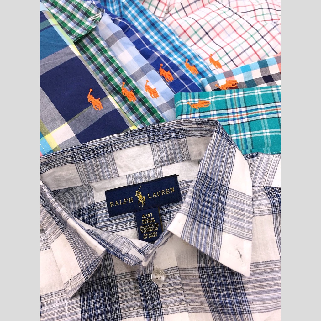 Áo sơ-mi tay ngắn Polo Ralph Lauren bé trai. Hàng XK, made in vietnam chuẩn xịn