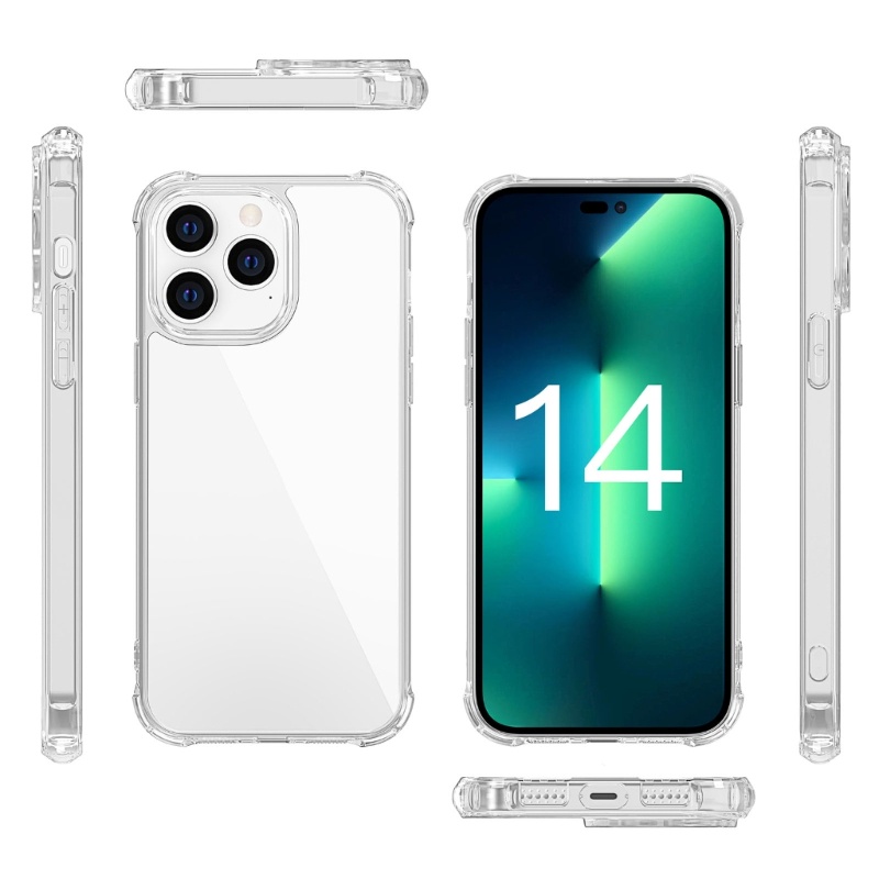 Ốp Điện Thoại Kính Cường Lực Trong Suốt Chống Sốc Cho Iphone 14 / 14 Max / 14 Pro / 14 Pro Max