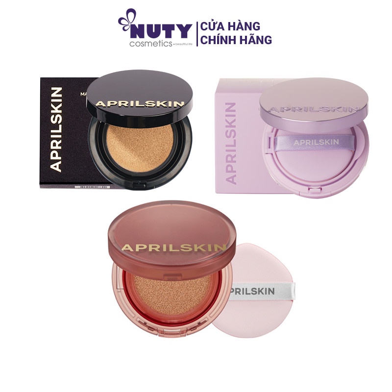 Phấn Nước April Skin Black Magic Snow Cushion Galaxy Edition (15g)