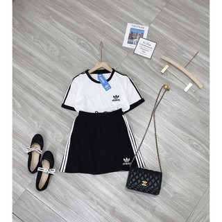 Set das váy sọc thể thao siêu cá tính - HY17