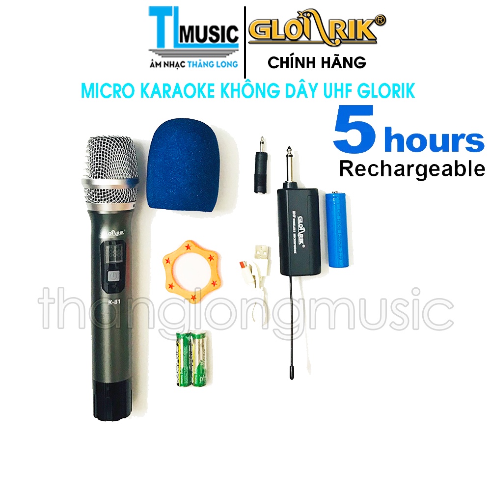 [Chính hãng] Micro karaoke không dây UHF Glosrik K81 K83 K84