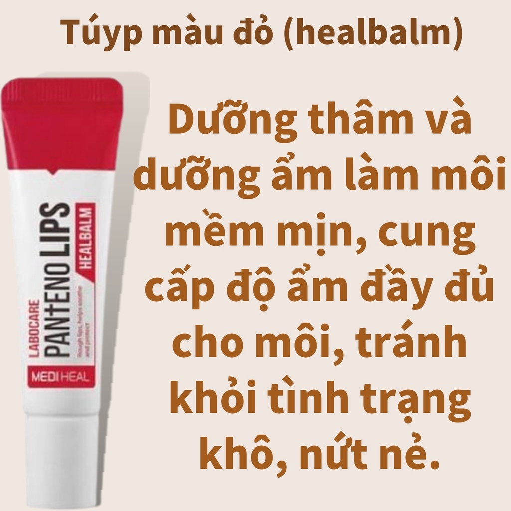 Dưỡng môi [Hết Môi Thâm 100%-Hàng Auth] Dưỡng môi Labocare Panteno Lips healssence