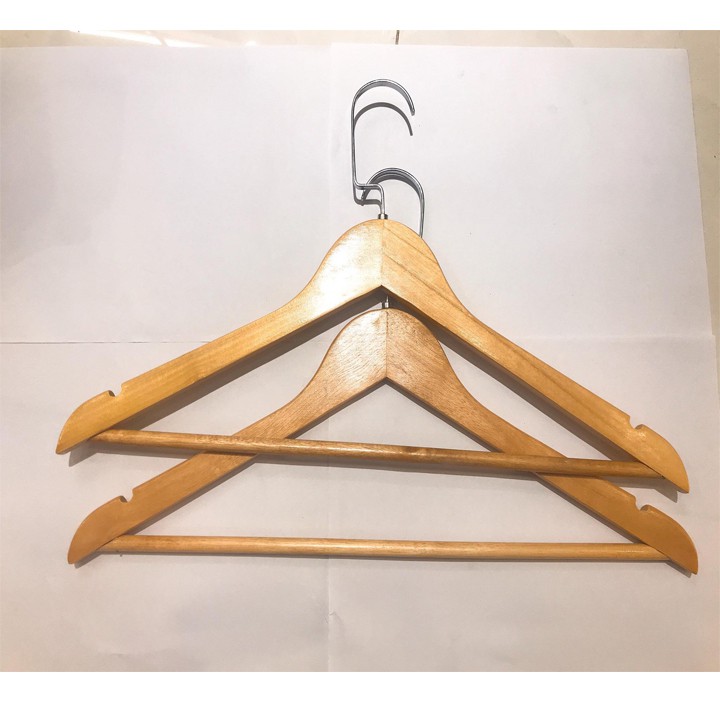 Bộ 50 Móc Gỗ TN Phối Đầu Móc Dẹp