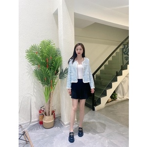 [From áo nhỏ nên lấy tăng 1sz] Áo Dạ Tweed Cúc Ngọc Kẻ Sọc Ba Màu Phong Cách Hàn Quốc Siêu Xinh _ Hàng ORDER Có ẢNH THẬT | BigBuy360 - bigbuy360.vn