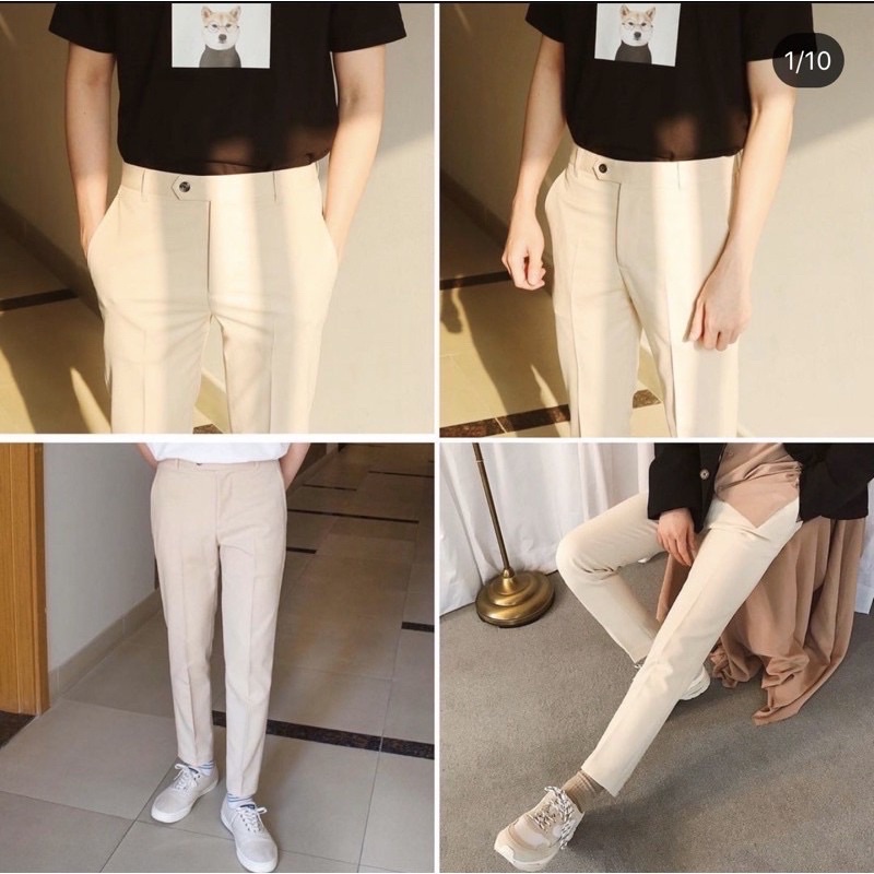 [Hàng cao cấp] Quần Tây Baggy/Quần tây âu nam/ Baggy Pants dáng Hàn Quốc ống côn siêu đẹp form chuẩn 4 màu cực sang