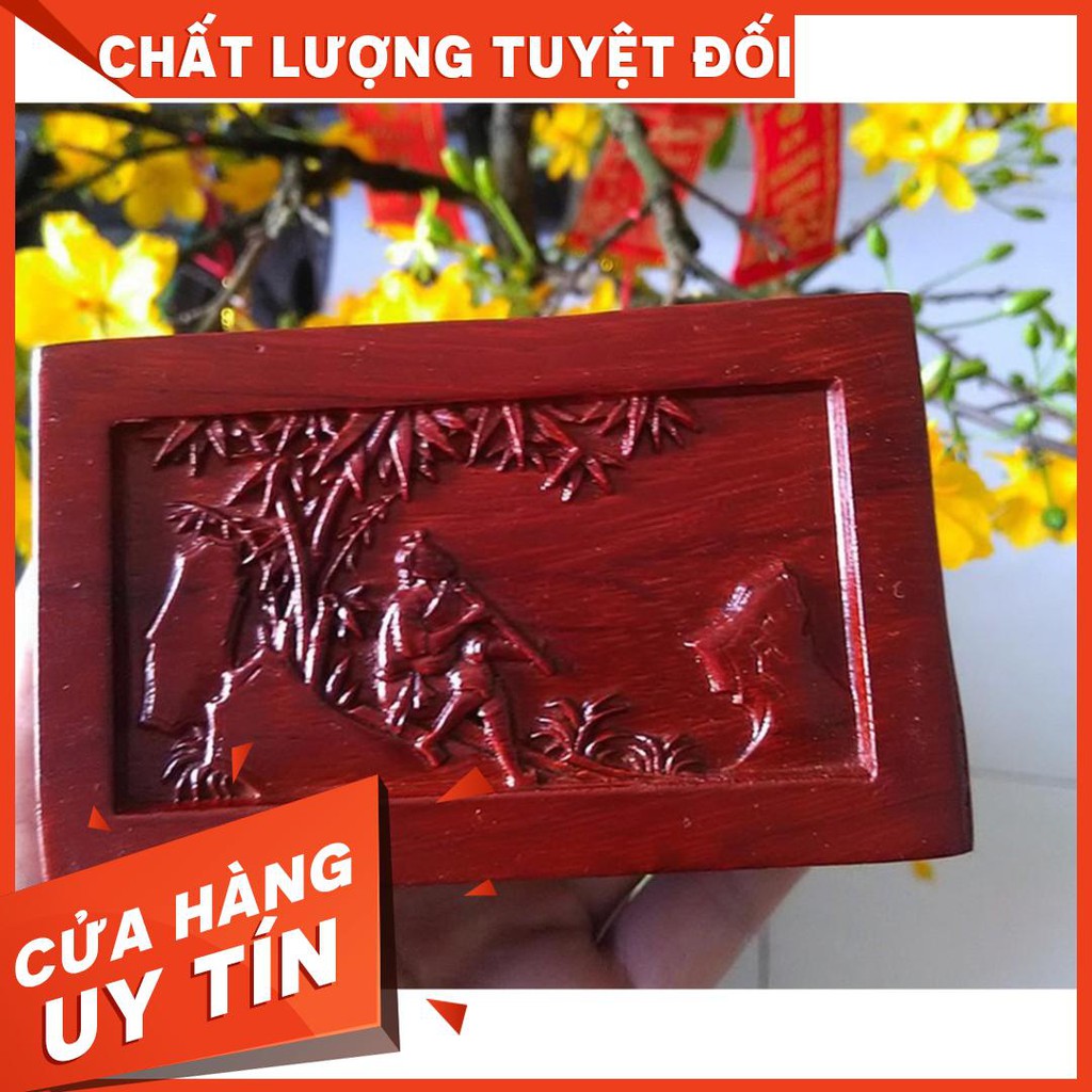 Hộp đựng thuốc lào gỗ Hương cao cấp sang trọng