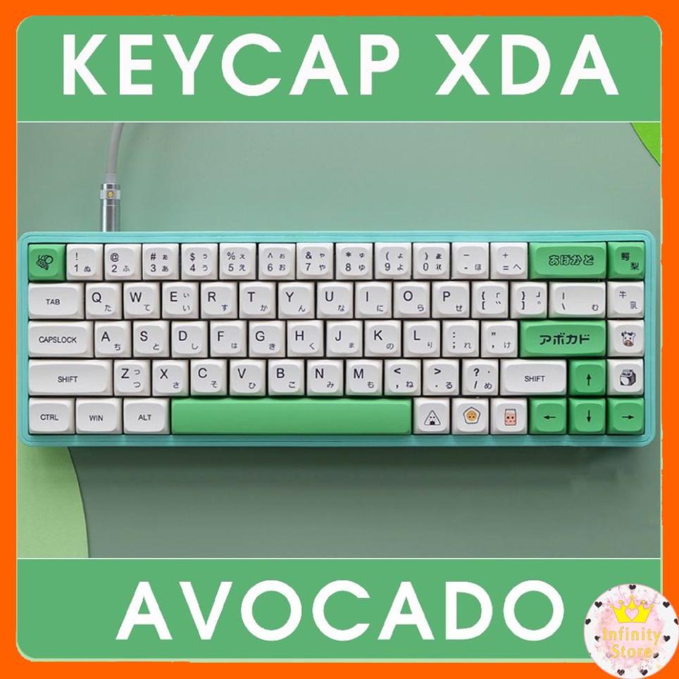 [Mã 33ELSALE hoàn 7% đơn 300K] BỘ NÚT KEYCAP BÀN PHÍM CƠ IN HÌNH CHẤT LIỆU PBT, ABS INFINY DECOR