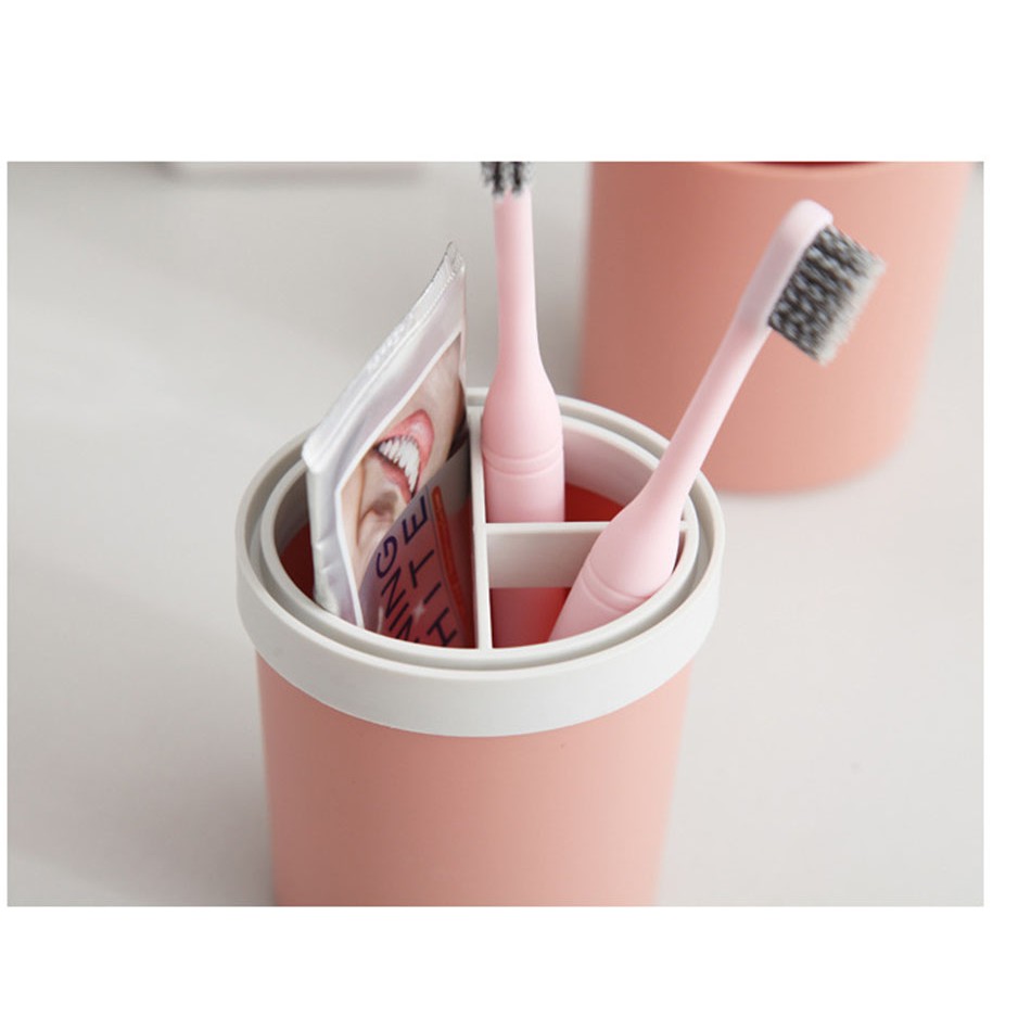 Hộp đựng bàn chải đa năng PINK182 [FREESHIP] Pink Xinh Decor đồ đựng mang đi du lịch sinh viên lúa mạch