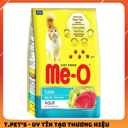 Thức ăn khô Me-O 350g - ~400g Thái Lan vị hải sản và vị cá ngừ cho mèo