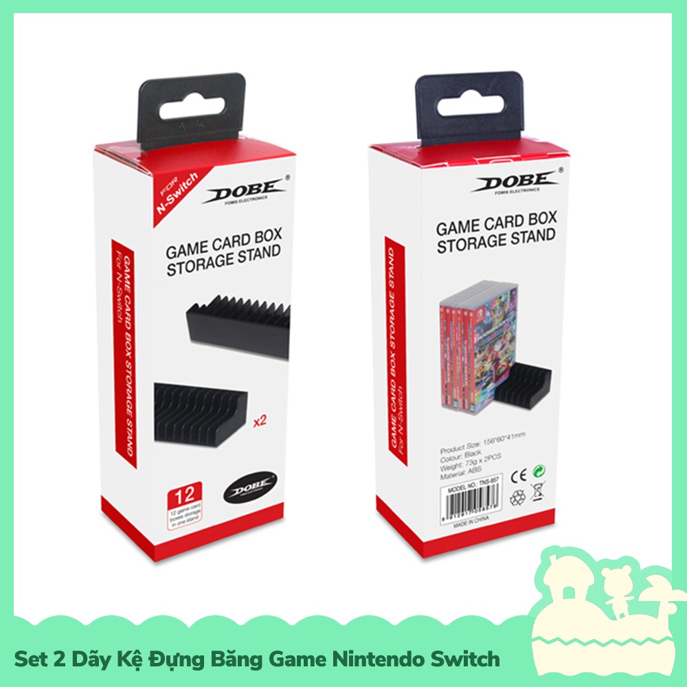 [Sẵn VN - NowShip] Dobe Set 2 Kệ Dài Đựng Hộp Băng Game 12 Khoanh Nintendo Switch NS, Nintendo Switch Lite TNS-857