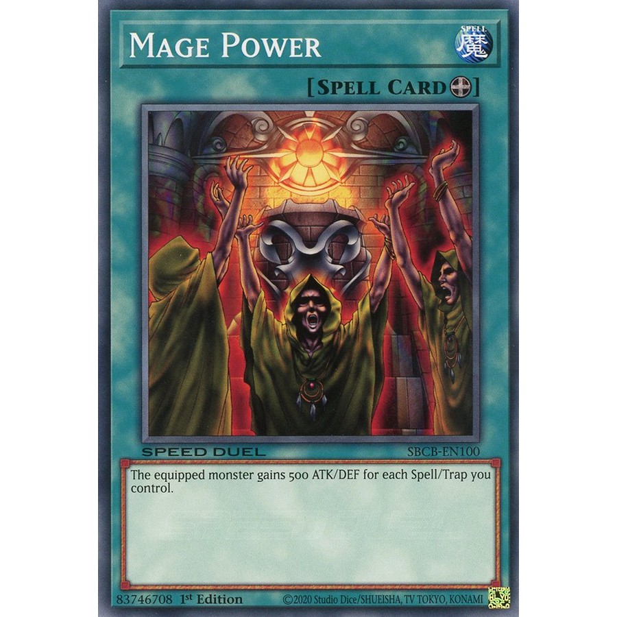 [ Zare Yugioh ] Lá bài thẻ bài SBCB-EN100 - Mage Power