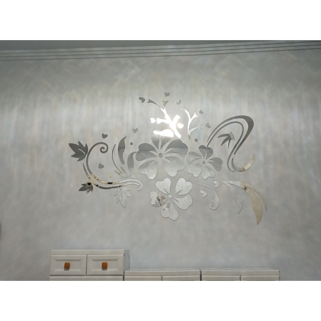 Tranh Mica trang trí Hoa gương Trang trí phòng khách, phòng ngủ Nhiều Size - EPeBen