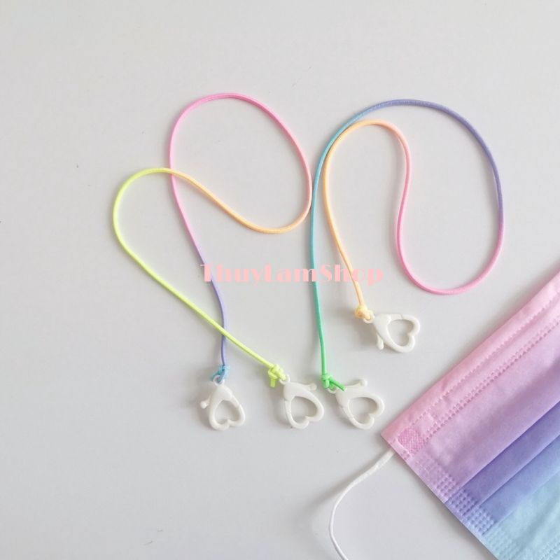 Dây đeo trang trí khẩu trang, kính mắt chống rơi trượt style kiểu Hàn tiện lơi thồi trang