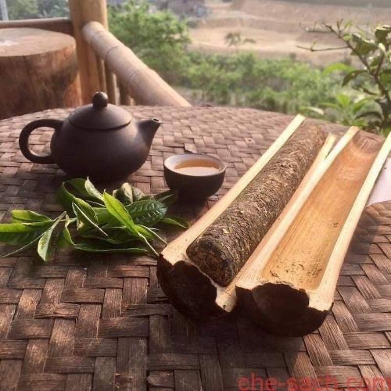 Trà  ống lam shan tuyết hương vị vùng cao