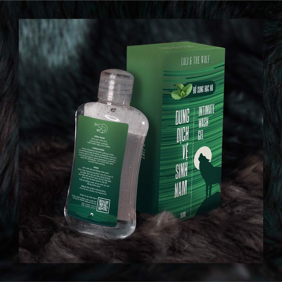 Dung Dịch Vệ Sinh Nam LOLI & THE WOLF 80ml Giới Vệ Sinh Nam Dung Dịch Khử Mùi Vùng Kín Nam