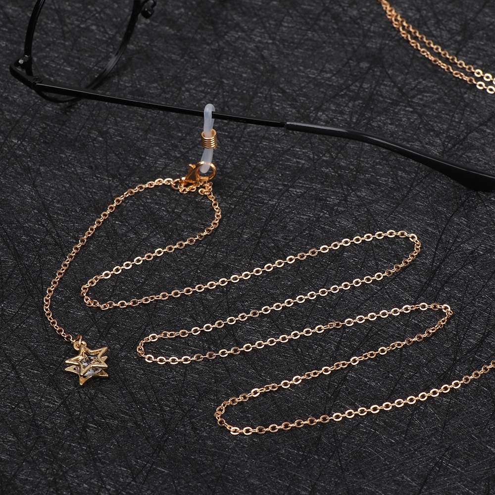 Dây Xích Kim Loại Giữ Mắt Kính Chống Trượt Phong Cách Thể Thao Thời Trang Cho Nam Và Nữ