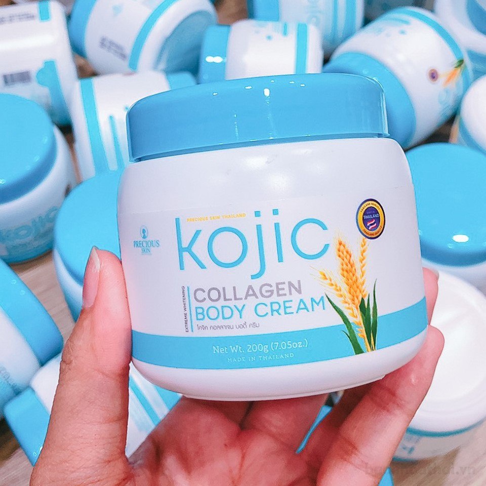 Kem body trắŉg da cấp tốc Kojic collągen Body Cream Thái Lan